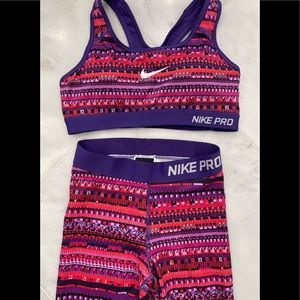 NWT Nike workout pants and matching top.